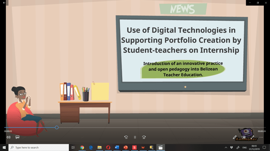 A screenshot of the first scene on the invitation video. Description provided below.